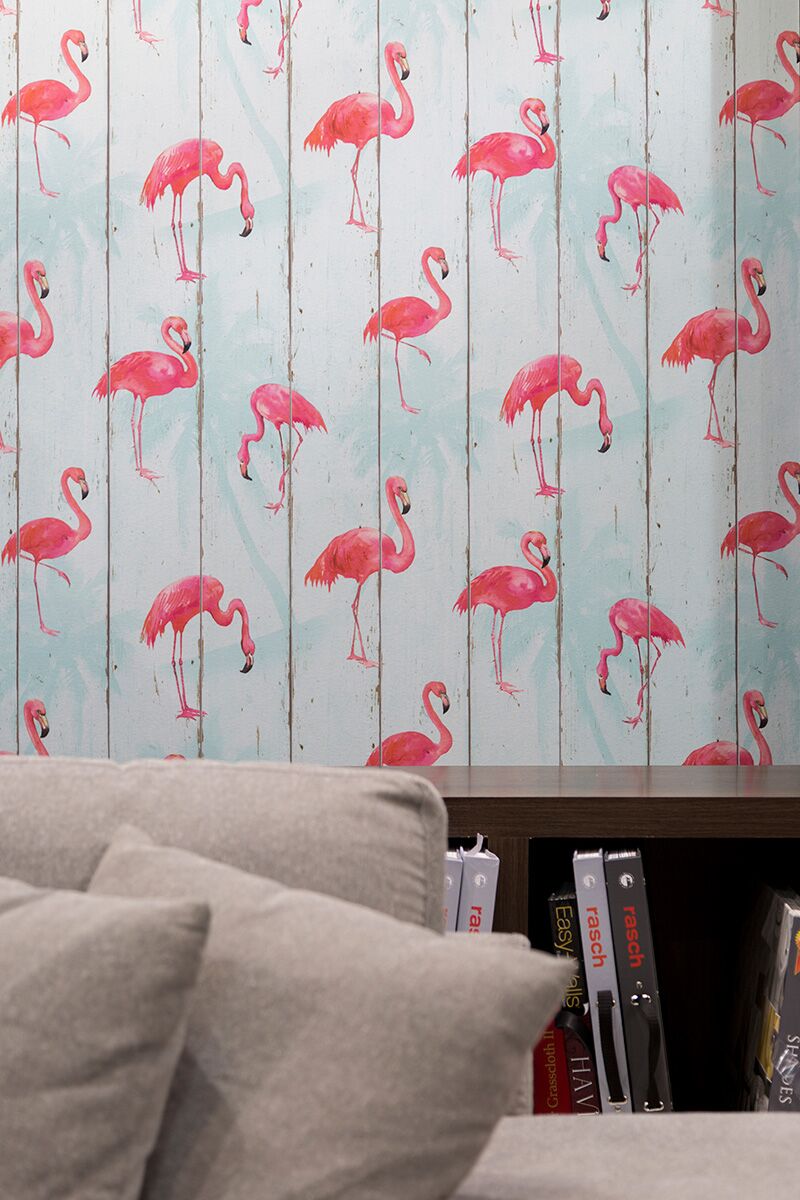 papel-de-parede-flamingo
