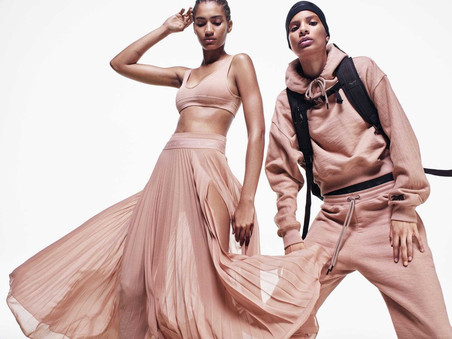 looks total rosa fitness reebok ballet victoria beckham